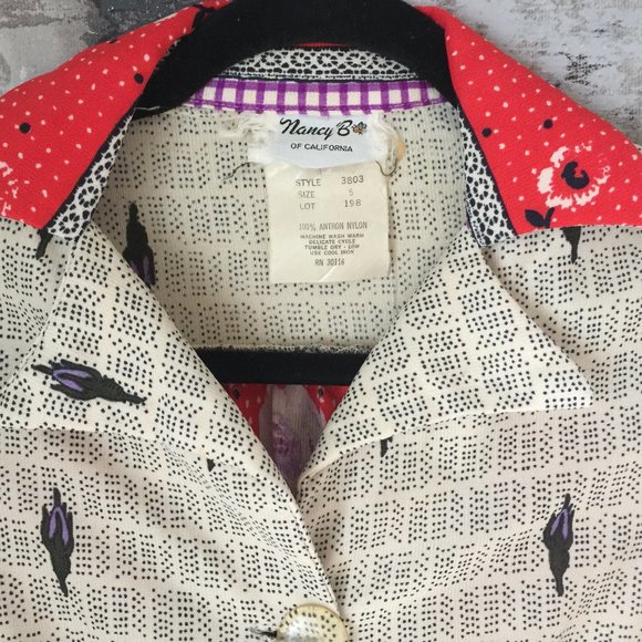 Vintage 70's Nancy B of California Multi Print Maxi *Authentic Halloween Costume - Picture 12 of 12